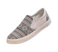 Generisch Alpargatas para hombre cómodos zapatos de verano antideslizantes zapatos casuales transpirables zapatos de lino zapatos planos de verano zapatos planos unisex zapatos de tela, B7 Bg2, 41 EU