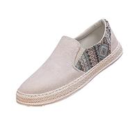 Generisch Alpargatas para hombre cómodos zapatos de verano antideslizantes zapatos casuales transpirables zapatos de lino zapatos planos de verano zapatos planos unisex zapatos de tela, B7 Bg1, 40 EU