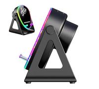 Generisch Altavoz de inducción para teléfono móvil, con sonido estéreo ligero y giratorio de 180 grados, soporte para teléfono móvil con cargador de altavoz, para adolescentes, niñas, mujeres, adultos