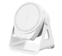 Generisch Altavoz de inducción | Soporte inalámbrico de inducción para altavoces con iluminación, rotación de 360 grados, accesorio electrónico versátil para coche, ducha, mesita de noche, escritorio