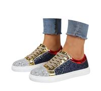 Generisch Añade ese toque especial a tu estilo diario con estas zapatillas planas con punta redonda que se caracterizan por acentos de color brillantes EIN diseño versátil.