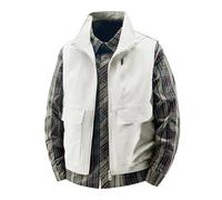 Generisch Anglerwest - Chaleco ligero para hombre, para exteriores, sin mangas, chaleco de caza, camping, chaleco de trabajo, transpirable, deportivo, multifunción, chaqueta fina de softshell con