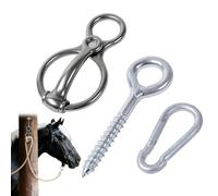 Generisch -Anillas de conexión - Accesorios de entrenamiento ecuestre - Riendas y accesorios seguros,Para establos, salas de equitación, lavaderos, pastos, rutas de equitación, áreas de exposiciones