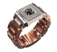 Generisch Anillo adaptador de lente de lujo para hombre, compromiso, boda, anillo de cobre, tamaño 610 anillos pluma, 8, Cobre, Sin piedras preciosas