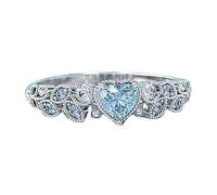 Generisch Anillo de amor fresco de personalidad simple para las mujeres Anillos principales de los anillos Merch, 6, Metal, Sin piedras preciosas