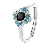 Generisch Anillo de corazón a corazón con apertura ajustable, simple joya de mano, anillo de estilo japonés, anillo adaptador de anillo, talla única, Metal, Sin piedras preciosas