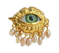 Generisch Anillo de mujer para el mal de ojo - Anillo para el mal de ojo, anillo vintage de metal con ojo de diablo con, anillo con pera de ojo, retro - con Vintag | Accesorios fascinantes de moda
