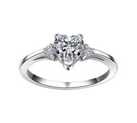 Generisch Anillo loco para mujer, anillo de electroplating, decoración estética, amor, circonita, tres anillos, para mujer, carnaval, abeja, 9, Cobre, Sin piedra preciosa