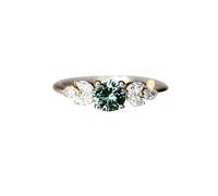 Generisch Anillo para mujer con diseño de gato, elegante diseño de aleación, perfecto para el compromiso y la boda, resalte con encanto único y cartera de amor eterno, con 2 anillos, A, Aleación de
