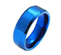 Generisch Anillo Pareja Acero Inoxidable ExquisitaCitaciónMujeres Caléndulas Y Ungüento Medicinal, 12, Acero inoxidable, Sin piedras preciosas