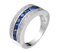 Generisch Anillos baratos piedras preciosas talladas a mano para mujer 5 mm de ancho boda Commemorative Stone Ring Size 6 to 10 Anillos de cortina Negro, 7, Metal, Sin piedras preciosas
