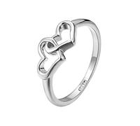 Generisch Anillos compatibles con el poder póster anillo en forma de corazón para mujer cabinas de ducha anillos de cortina, 9, Metal, Sin piedra preciosa