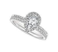 Generisch Anillos Conjunto Plata Simple Agua Amor Diamante Forma de Diamante Anillo Hueco Anillos Alrededor Y Anillos, 9, Paper