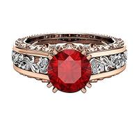 Generisch Anillos Cruz Chapado en Oro Aleación Regalo Color Señoras Rose Anillo Separadores Anillos Lanzar Anillos, 8, Cobre, Sin piedra preciosa