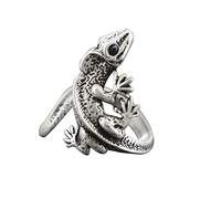 Generisch Anillos de gimnasia al aire libre, anillo abierto, nuevo anillo, lagartijas creativas, anillo, anillos de anillo, 2 unidades, con grabado, talla única, Metal, Sin piedra preciosa