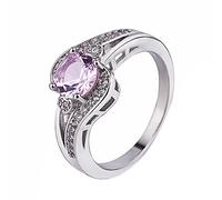 Generisch Anillos de lavabo Color Anillo de amor Anillo de piedra redondo simple Anillos Brillo, talla única, Cobre, Sin piedras preciosas