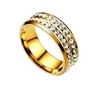 Generisch Anillos de plata de compromiso moda pareja anillo anillos magnéticos, 11, Acero inoxidable, Sin piedra preciosa