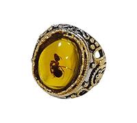 Generisch Anillos estrechos de plata Anillos Hombres Marquetería Amarillo Rojo Circón Anillos Señoras Anillos de boda Anillos de brazo Natación, 13, Metal, Sin piedra preciosa