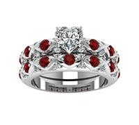 Generisch Anillos Gimnasia Madera Corazón americano y completo Marquetería Patrón de anillo Diamantes Diamantes Anillos de melocotón Europeos Anillos O Anillos 20, 7, Metal, Sin piedras preciosas