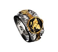 Generisch Anillos para tartas punk anillo joyería tamaño 613#69 anillos niña 12, D, Metal, Sin piedras preciosas