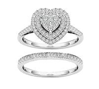 Generisch Anillos Rectangular Anillo de talla Diamantes Anillos Completos Adaptador Anillos Para Altavoz, talla única, Metal, Sin piedras preciosas