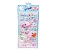 Generisch Animal Paw Print 3D Stickers, Mini Cute Decals Variety Pack, Stickers for Girls, Boys, Kids Feature, Laptop Phone Case Water Bottle Notebook Scrapbook Journal Classroom