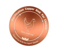 Generisch Aqua Guard - Disco de cobre para el cuidado del agua. Algae Reducing Basin Aid with Pure Metal Round Plate & Compact Four Inch Profile for Garden Bowls, Patio Features, Lawn Basins and