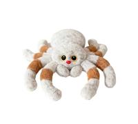 Generisch Araña de peluche de peluche - Pro | 30 x 25 cm araña de peluche blanca suave para acurrucarse | juguete de peluche coleccionable decoración para niños y oficina regalo de cumpleaños premium
