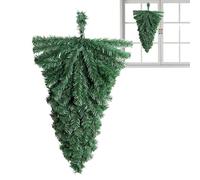 Generisch Árbol de Navidad en L al revés | 18x10 Pulgadas Puertas Diseños Decoraciones | Ornamento de PVC Reutilizable Navidad Hogar Decoración Decoración de Fuego