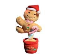 Generisch Árbol de Navidad Juguetes de Peluche Decoración Navidad Juguetes de Peluche Grabación Música Aprender a Hablar Felpa, Muñeca de Peluche Eléctrico Canto Y