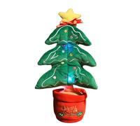 Generisch Árbol de Navidad Juguetes de Peluche Decoración Navidad Juguetes de Peluche Grabación Música Aprender a Hablar Felpa, Muñeca de Peluche Eléctrico Canto Y