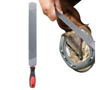 Generisch Archivo de herradura | Acero al carbono de doble cara - Archivo de raspado de pezuñas, archivo de corte de herradura Herramientas Farrier Reparación de caballos/burros de pezuñas duras