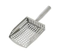 Generisch Arena, arena para la búsqueda de metal, rastrillo de acero inoxidable resistente con piedras para pasear por la playa, plata, 15.5x12cm
