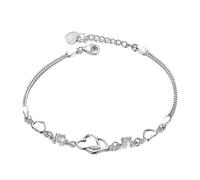 Generisch Armbanduhr Fitness Sterling Armband Einfache verstellbare Armreife Hochzeitsschmuck für Bräute Muttertag für sie Muttertag Hochzeit Armbandmuster, Einheitsgröße, Hierro, No Gemstone