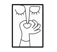 Generisch Arte Da Parete Per Bagno - Decorazioni Diclimático Moderno Per La Casa, Dipinto In Bianco E Nero,Regalo Per Ospiti Famiglia Amici Colleghi Casa Ufficio Appartamento Porta Ospiti Famiglia