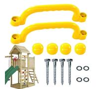 Generisch Asas de seguridad para patio de recreo, asas para juegos de juegos, asas reutilizables para casa de árbol, 2 accesorios de patio de juegos inoxidables, reservas de seguridad reforzadas para