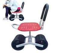 Generisch Asiento de jardín con ruedas, silla de jardín con ruedas | Silla de jardín giratoria regulable | Asa de dirección, asientos de jardín para personas mayores, ruedas de jardín para exteriores