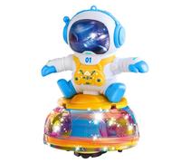 Generisch Astronauta 2026 con ruedas universales, luces musicales integradas, juego interactivo para niños y niñas para cumpleaños (Sky Blue, 20 cm)