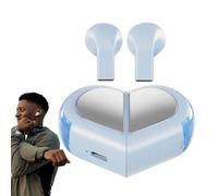 Generisch Auriculares inalámbricos | Auriculares deportivos en forma de corazón - Mini auriculares portátiles con sonido de alta fidelidad para viajes, deportes al aire libre, conducción, ciclismo