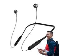 Generisch Auriculares inalámbricos, protector de banda para el cuello deportivo, de audio, diseño magnético fácil, prevención de cables, elementos esenciales de entrenamiento, estilo ligero