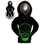 Generisch Auto Gear Shift Hoodie Halloween Skeleton Gear Shift Hoodie, Stick Jersey, Impresión 3D Esqueleto Cambio, Cubierta de palanca de cambios Decoración Interior para Accesorios de Coche