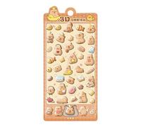 Generisch Autocollants 3D Capybara | Stickers Décoratifs Mignons Pour, Filles, Adolescents & Adultes | Décoration Carnet, Journal, Téléphone, Ordinateur | Fête, Bricolage & Cadeau Noël