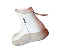 Generisch Autumn New Shoes Sports Casual High Top Thick Bottom Short Boots Niñas 32 Invierno, Blanco, 36 EU