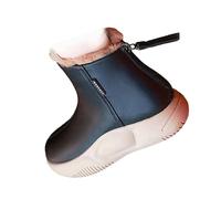 Generisch Autumn New Shoes Sports Casual High Top Thick Bottom Short Boots Pantuflas Invierno Mujer, Negro , 36 EU