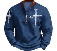 Generisch Azul X Hombres Sudadera 3D Impresión Digital Street Sports Fashion Trend Sudadera Tarántula Matar, azul, L