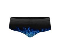 Generisch Badehorts Badehose für Herren,flache Ecke,Strand,Resort,Wasserpark,Einweichen,heißen Quelle,Digitalbedruckte Badehose, azul, M