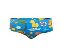 Generisch Badehorts Badehose für Herren,flache Ecke,Strand,Resort,Wasserpark,Einweichen,heißen Quelle,Digitalbedruckte Badehose, azul celeste, L