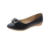 Generisch Bailarinas Mujer Elegante Cuero Zapatos Puntiagudos Slip On Zapatos Planos Cómodo Suave Zapatos de Noche Ligeros Transpirables Zapatos de Negocios Clásicos Zapatos de Cuero Zapatos de