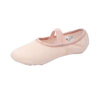 Generisch Bailarinas para niña Zapatos de comunión blancos festivas princesas zapatos planos Mary Jane Zapatos fáciles de poner plegables lavables Ballet Performance Zapatos de interior Yoga Zapatos
