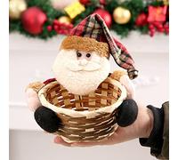 Generisch Bajo el almacenamiento de edredón, decoración de almacenamiento de caramelos de Navidad, decoración de Papá Noel, organización de regalos (A, 14 x 17 cm)